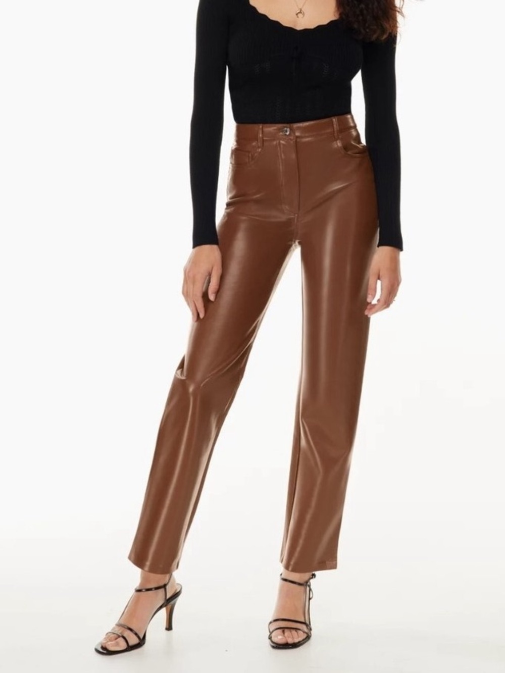Wilfred -Melina Pant- Faux Cognac Leather